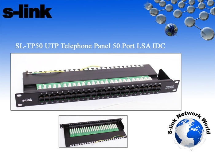 S-LINK SL-TP50 50 LI UTP PORTLU TELEFON PANELI