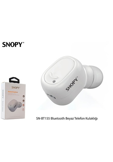 SNOPY SN-BT155 BEYAZ BLUETOOTH TELEFON KULAKLIGI