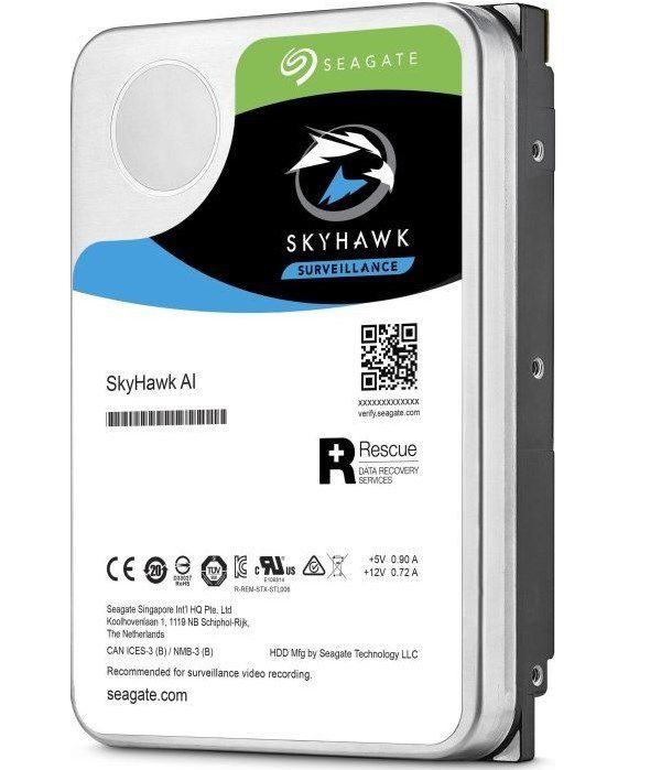 SEAGATE SKYHAWK 3.5 10TB ST10000VE0008 SATA 3.0 256MB 210MB-S RV SENSOR 7