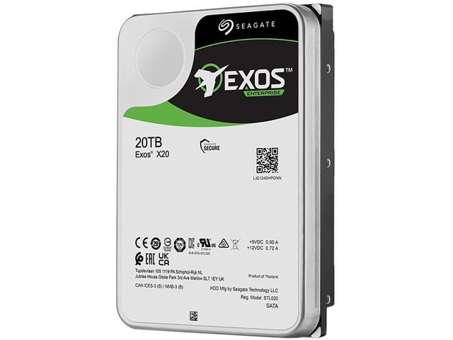 20 TB SEAGATE 3.5 EXOS SATA X20 7200RPM ST20000NM007D (5 YIL RESMI DIST GARANTILI)