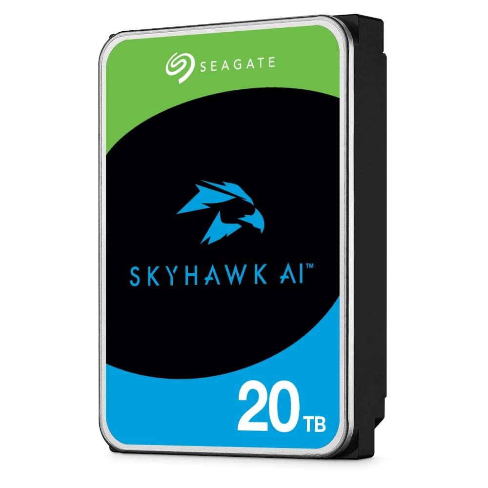 20 TB SEAGATE 3.5 SKYHAWK SATA 3 7200RPM 256MB 7/24 GUVENLIK ST20000VE002 (RESMI DIST GARANTILI) 