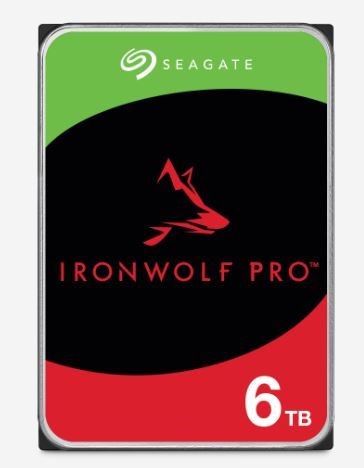 SEAGATE ST6000NT001 IRONWOLF PRO 6 TB KURUMSAL NAS DAHILI SABIT DISK HDD CMR 3.5" SATA 6 GB