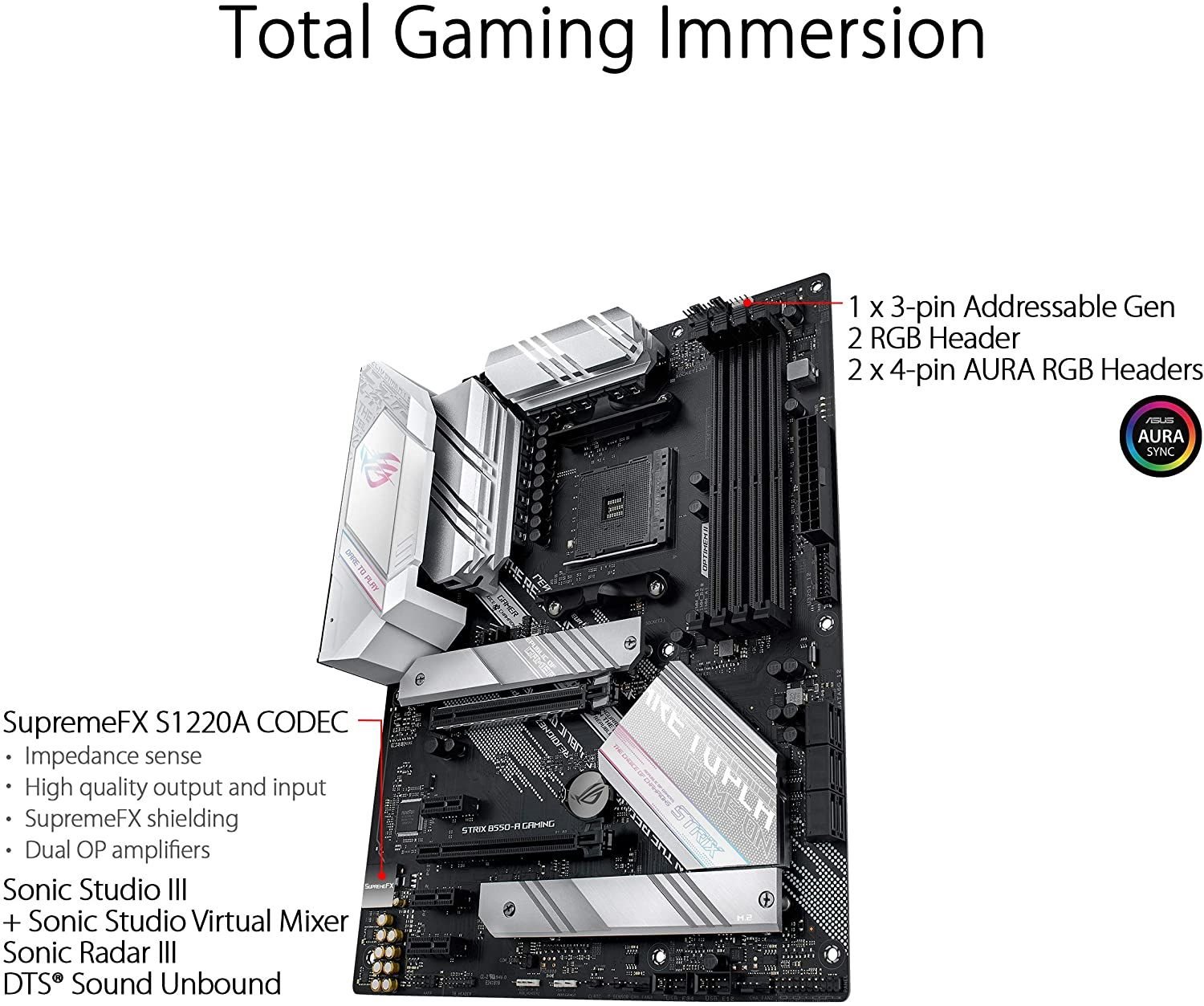 STRIX-B550-A ASUS AM4 DDR4 4600MHZ ANAKART