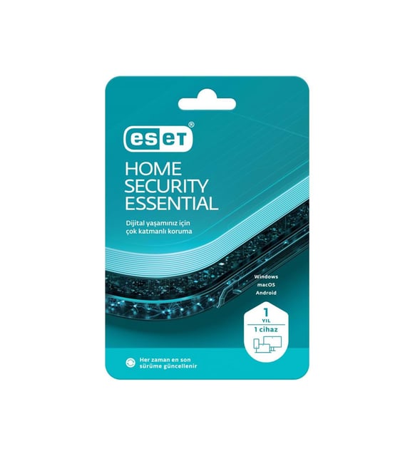 ESET HOME SECURITY ESSENTIAL 1 KULLANICI 1 YIL KUTU