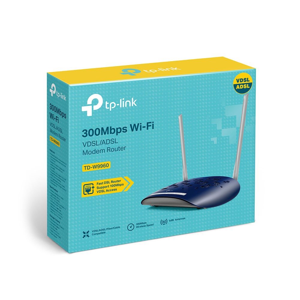 TP-LINK TD-W9960 300MBPS VDSL2,ADSL2+,ADSL2,ADSL MODEM