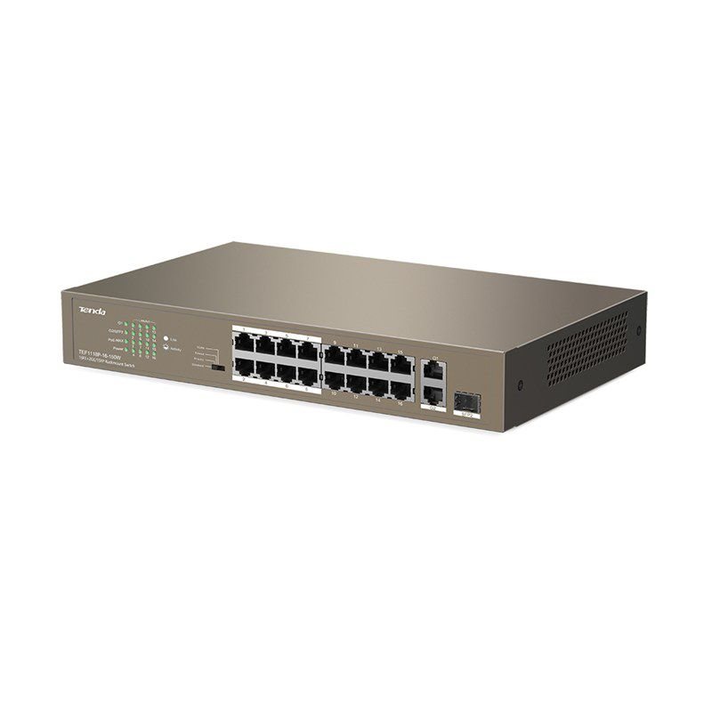 TENDA TEF1118P-16-150W 16PORT 10-100 POE SWITCH