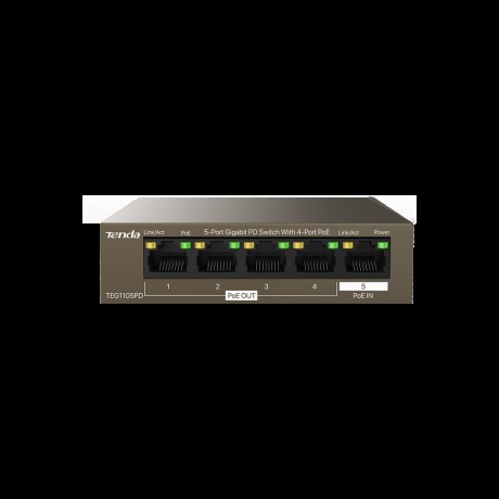 TENDA TEG1105PD 5PORT 10/100/1000 POE SWITCH