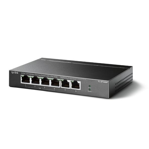 TL-SF1006P TP-LINK 6 PORT 10-100MBPS 4 PORT POE SWITCH