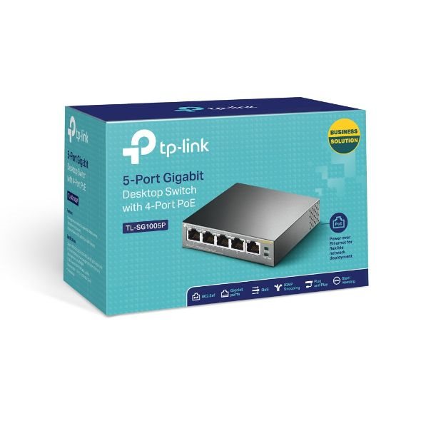 TP-LINK TL-SG1005P 5 PORT 10-100-1000MBPS 4 PORT POE