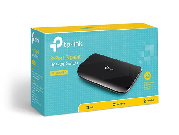 TP-LINK TL-SG1008D 8 PORT GIGABIT MASAUSTU SWITCH (PLASTIK KASA)