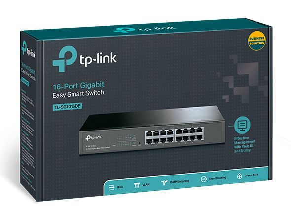 TP-LINK TL-SG1016DE 16P GIGABIT EASY SMART SWITCH 