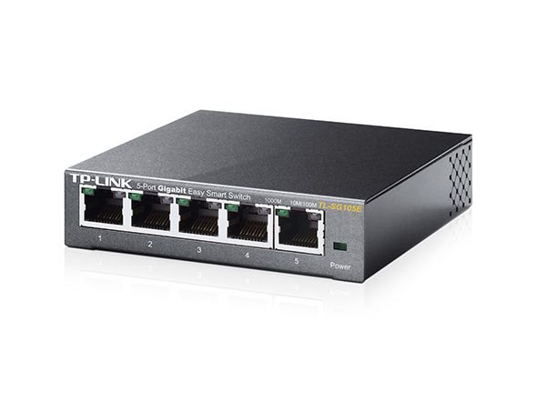 TP-LINK TL-SG105E 5 PORT EASY SMART GBIT SWITCH