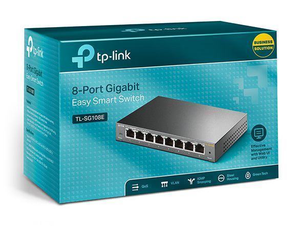 TP-LINK TL-SG108E 8 PORT GIGABYTE SWICTH SMART