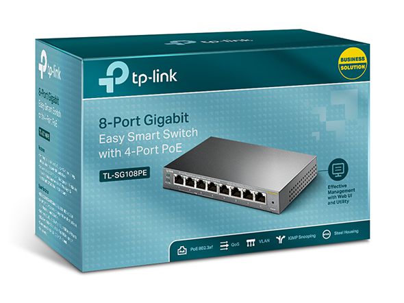 TP-LINK TL-SG108PE 8 PORT GIGABIT EASY SMART SWITC