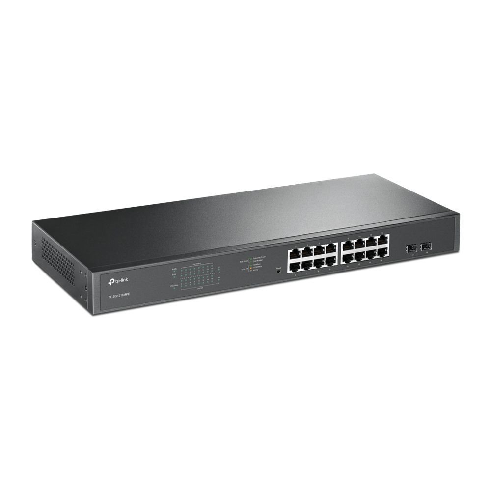 TP-LINK TL-SG1218MPE 16 PORT 10-100-1000 + 2 PORT GIGABIT YONETILEBILIR P