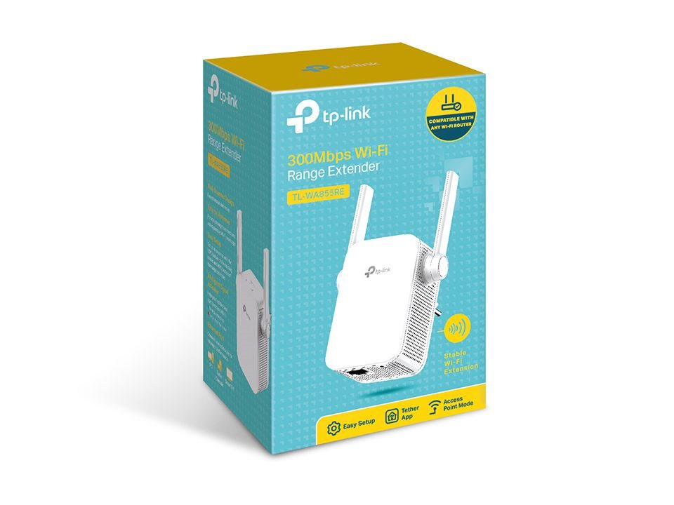 TP-LINK TL-WA855RE 300MBPS 2 HARICI ANTENLI AP MENZIL GENISLETICI