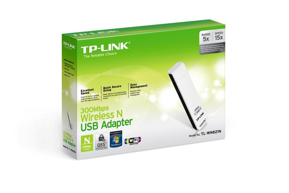 TL-WN821N TP-LINK 300MBPS KABLOSUZ N USB ADAPTOR