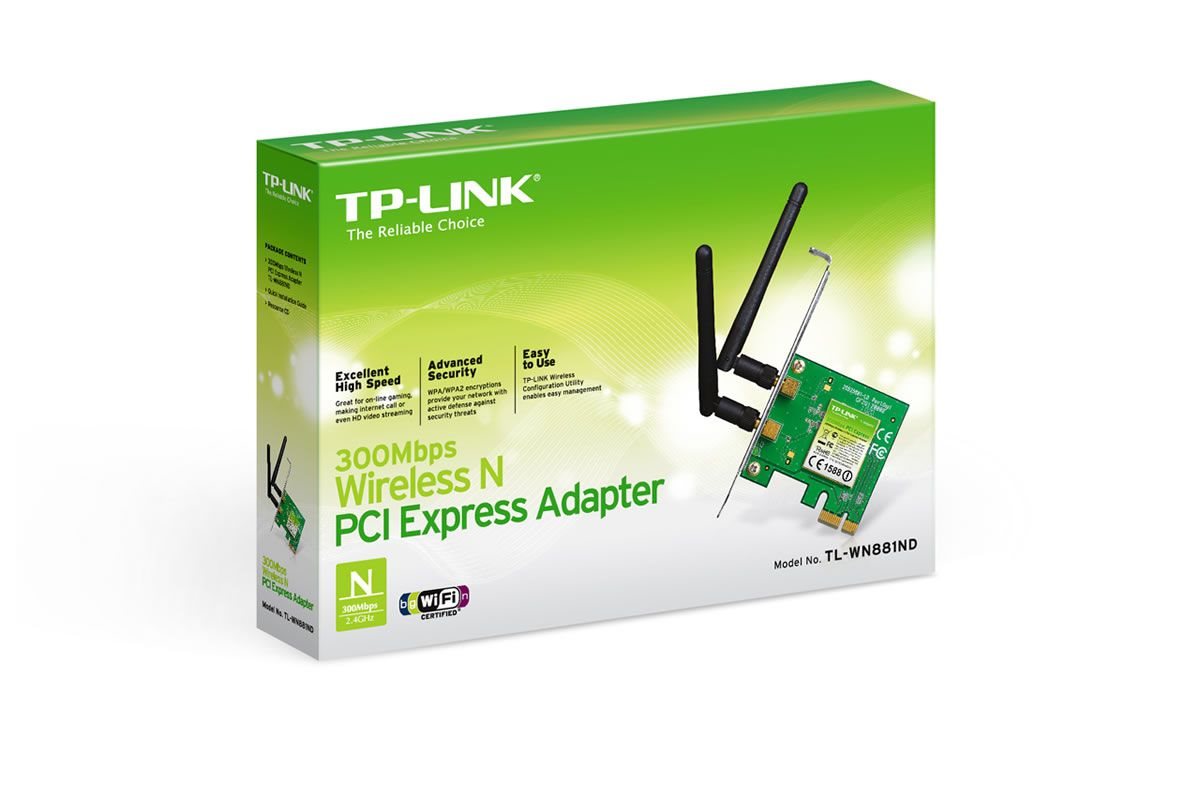 TP-LINK TL-WN881ND 300Mbps KABLOSUZ N PCI EXP ADAPTOR