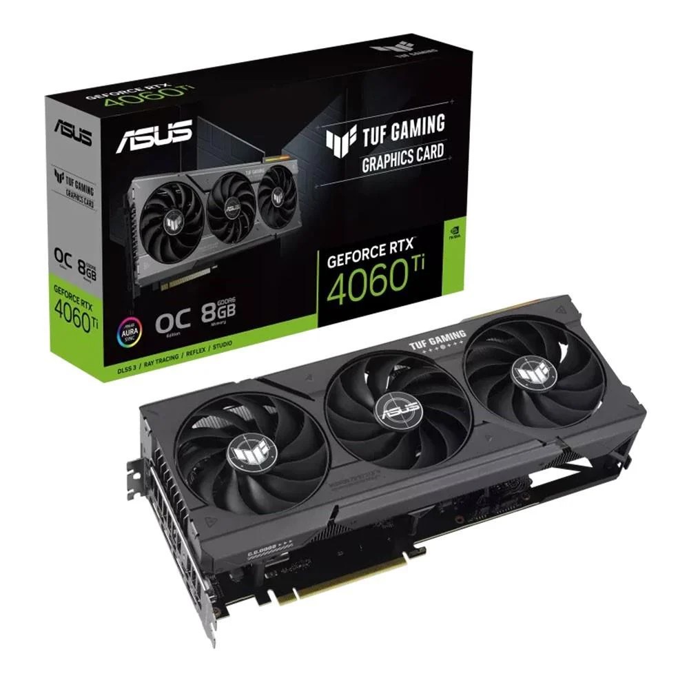 ASUS GEFORCE TUF-RTX4060TI-O8G-GAMING 8GB GDDR6 128BIT 1XHDMI 3XDP EKRAN KARTI