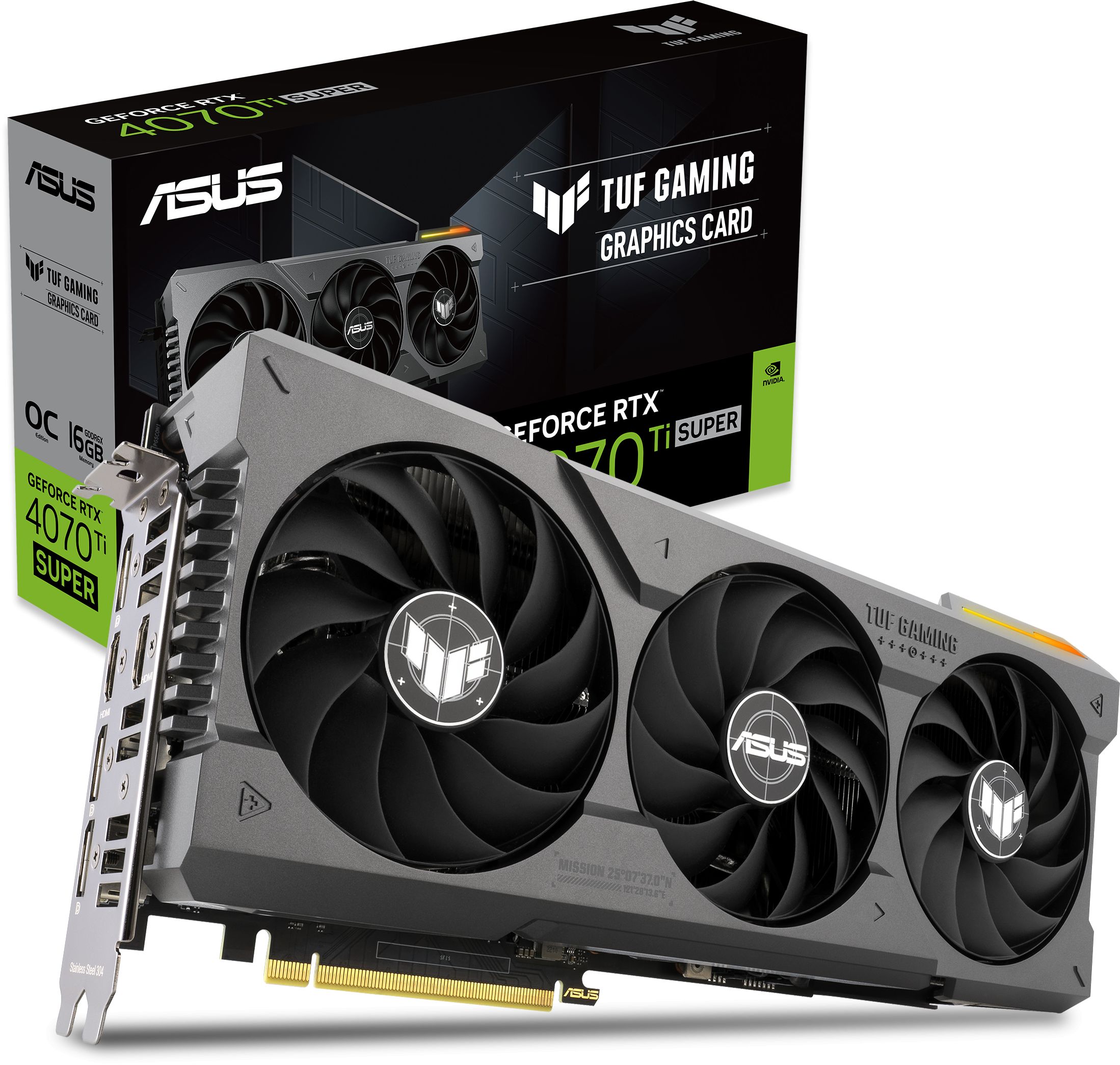 ASUS GEFORCE TUF-RTX4070TIS-O16G-GAMING 16GB GDDR6X 256BIT 2XHDMI 3XDP EKRAN KARTI