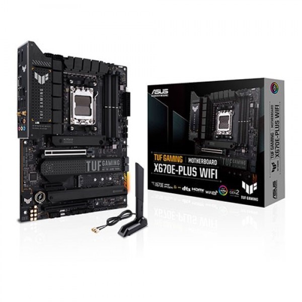 ASUS TUF GAMING X670E-PLUS AMD X670E AM5 DDR5 6400 DP HDMI 4X M2 USB3.2 AURA RGB 2.5GBIT LAN ATX 128GB’A KADAR RAM DESTEGI PCIE5.0 ASUS 5X PROTECTION III