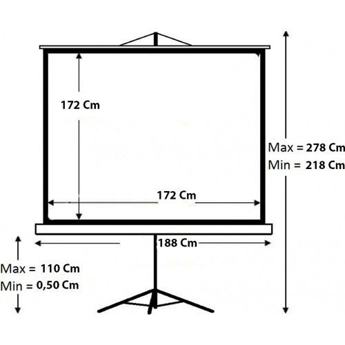 CODEGEN (TX-18) 180X180 TRIPOD PROJEKSIYON PERDESI