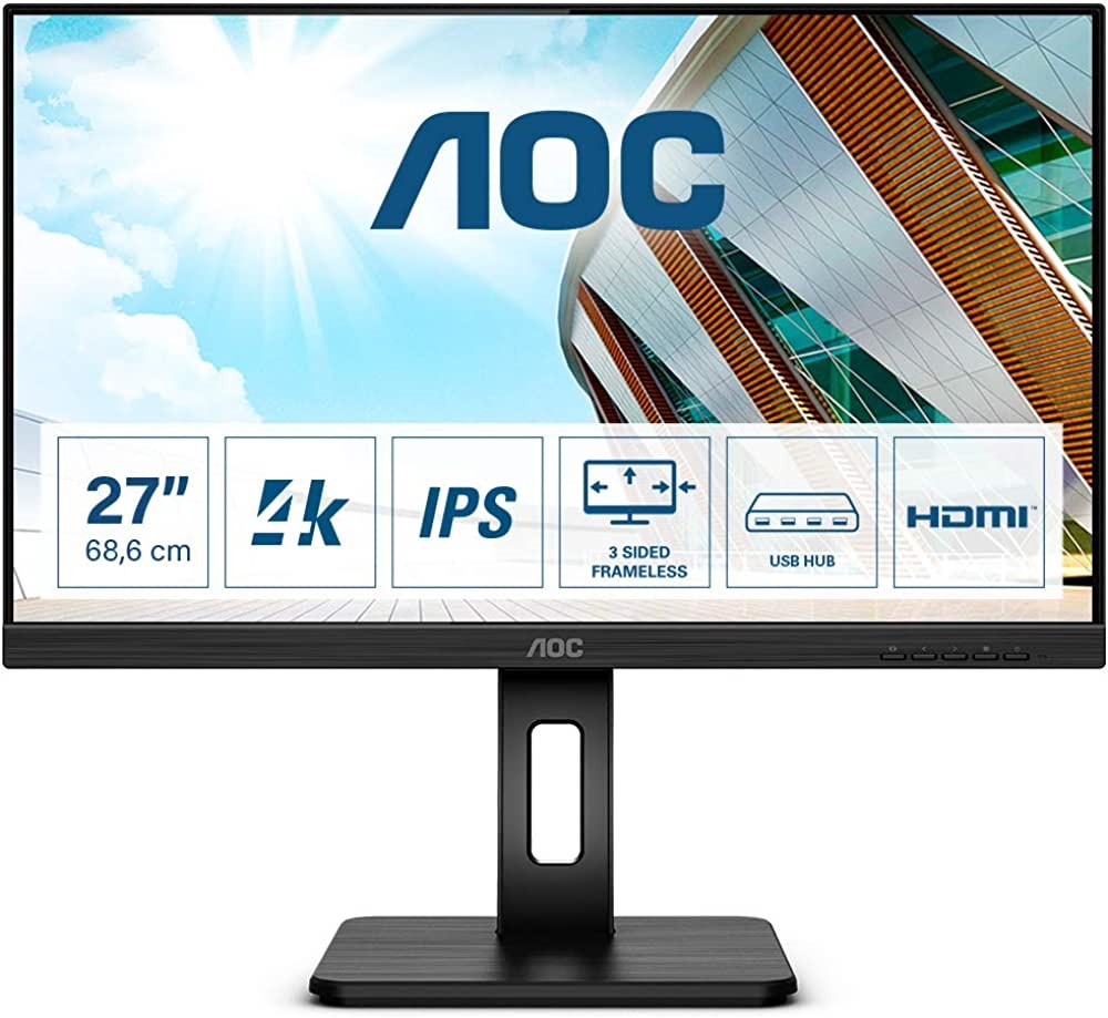 AOC 27" U27P2CA 4MS 60HZ 4K HDM DP USB-C