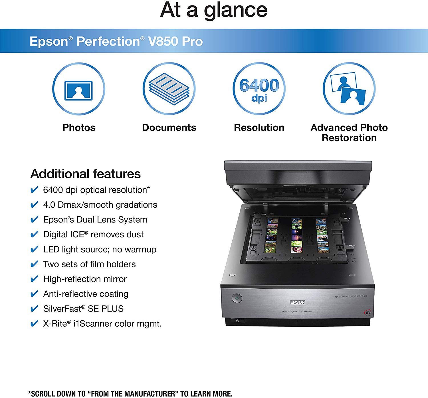 EPSON V850 EPSON PERFECTION V850 PRO PHOTO SCANNER