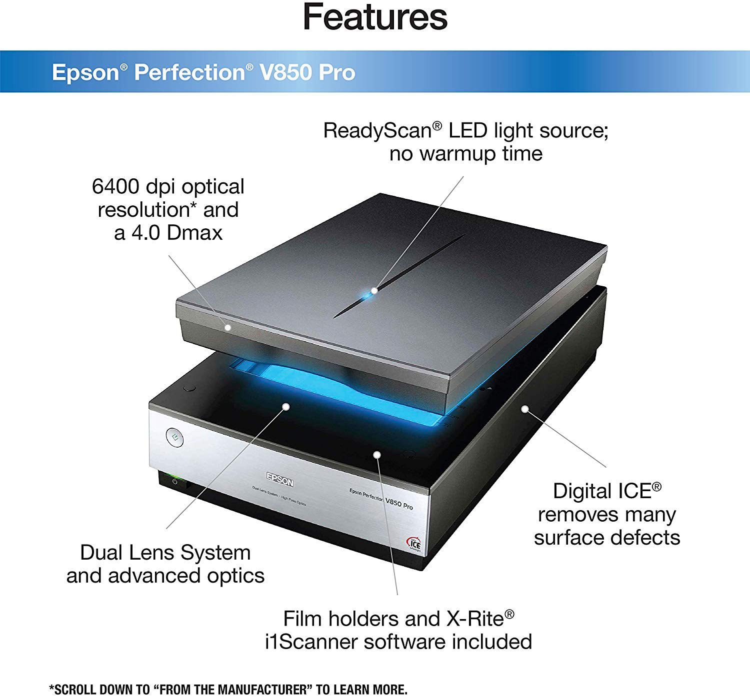 EPSON V850 EPSON PERFECTION V850 PRO PHOTO SCANNER