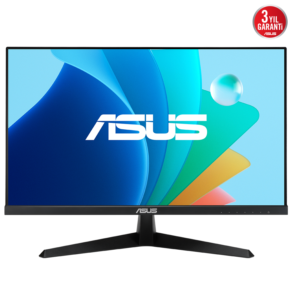 ASUS VY249HF 23.8 IPS FREESYNC 1920x1080 1MS 100HZ HDMI VESA 3YIL EYECARE PLUS,FLICKER-FREE,CERCEVESIZ,DUSUK MAVI ISIK,Antibakteriyel Kaplama Monitör