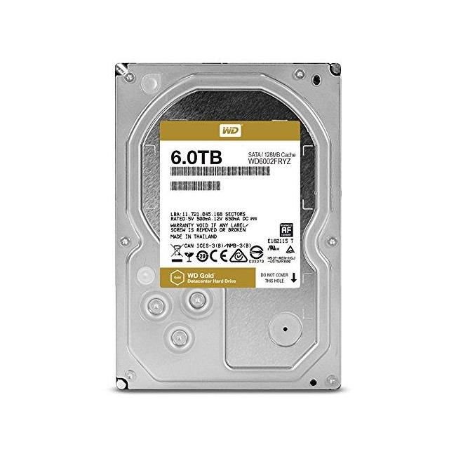 6 TB 3.5 WD SATA3 256MB GOLD WD6003FRYZ