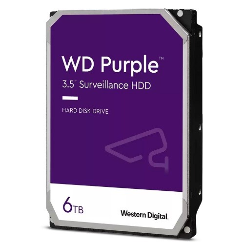 WD PURPLE 3.5 SATA III 6GB/S 6TB 64MB 7/24 GUVENLIK WD64PURZ