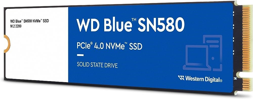 WD BLUE SN580 1 TB NVME SSD 4150/4150 (WDS100T3B0E)...