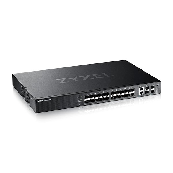 ZYXEL XGS2220-30F 24 PORT SFP L3 YONETILEBILIR ACCESS SWITCH + 6 10G UPLINK