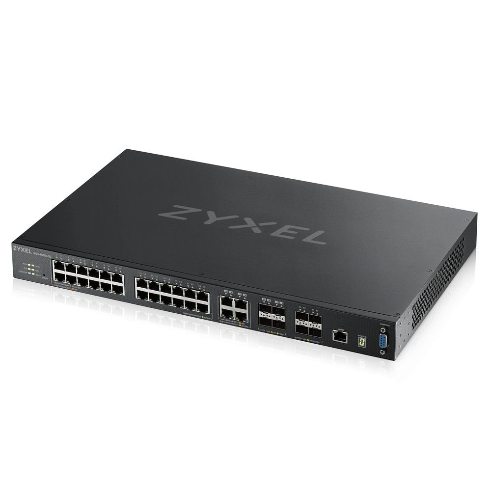 ZYXEL XGS4600-32 28- PORT GBE L3 MANAGED SWITCH WITH 4 SFP + UPLINK