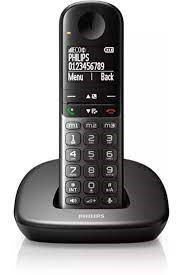 PHILIPS XL4901DS TELSIZ DECT TELEFON 1.9" EKRAN ELLER SERBEST KONUSLA SIYAH ARKA ISIK-TUS TAKIMI