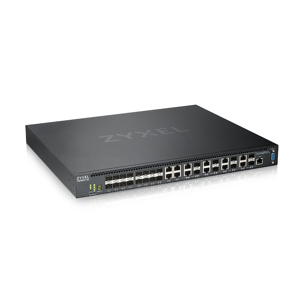 ZYXEL XS3800-28 28 PORT GBE L3 10GBE MANAGED SWITCH