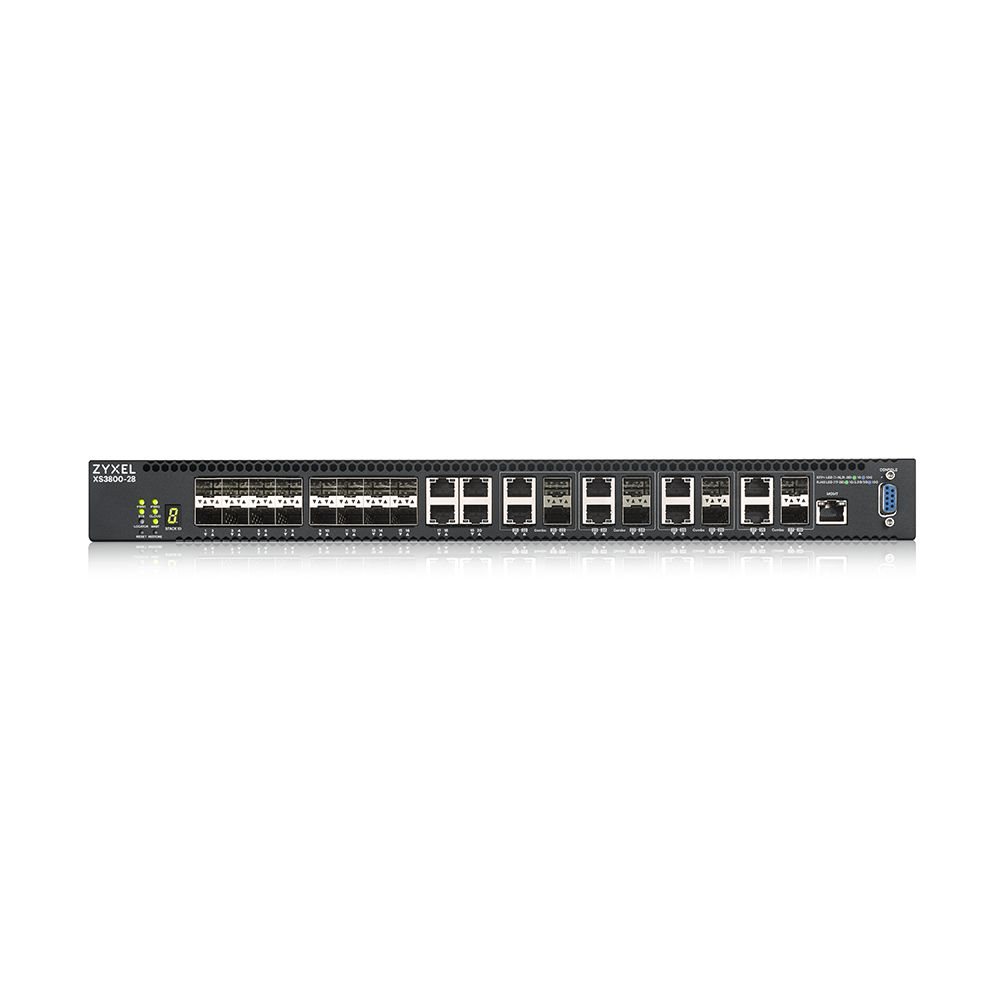 ZYXEL XS3800-28 28 PORT GBE L3 10GBE MANAGED SWITCH