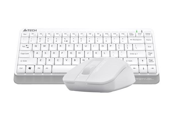 A4 TECH FG1112 2.4 Q FN-MM MINI KLAVYE+MOUSE SET BEYAZ