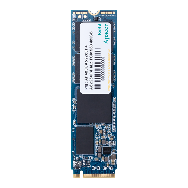 APACER AS2280P4 512GB 2100-1500MB-S NVME PCIE GEN3X4 M.2 SSD DISK (AP512GAS2280P4-1)