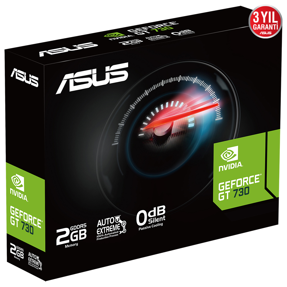 ASUS GEFORCE GT730-4H-SL-2GD5 2GB GDDR5 927 MHZ 64BIT 4XHDMI EKRAN KARTI