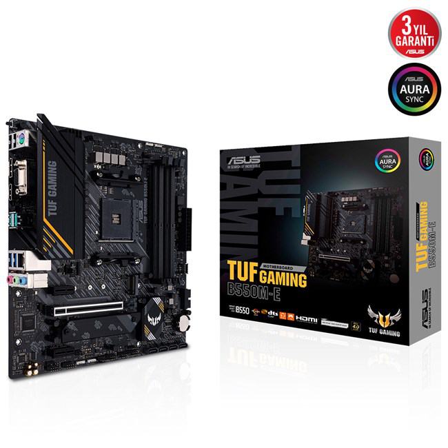 ASUS TUF GAMING B550M-E AM4 RYZEN DDR4 VGA HDMI DP