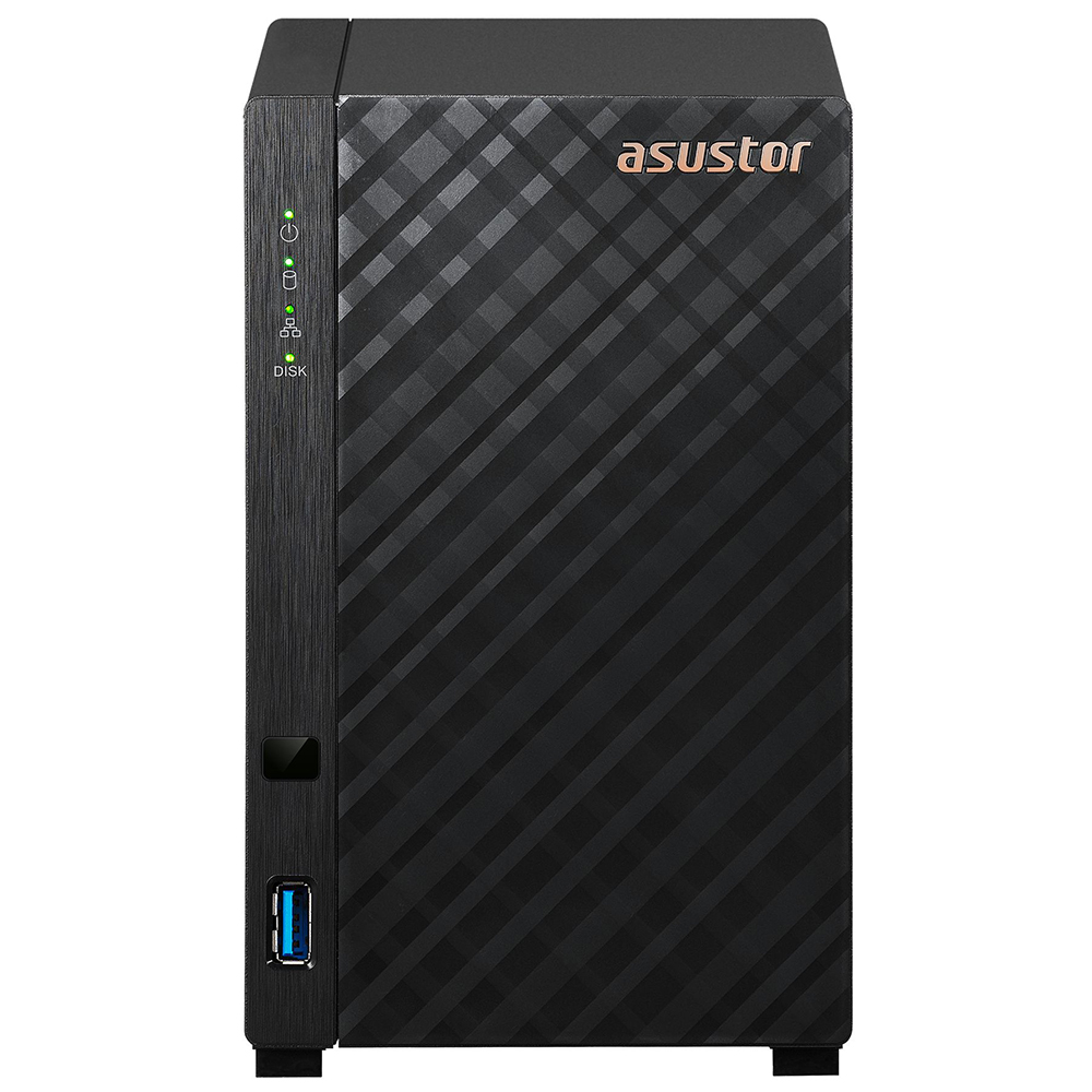 ASUSTOR AS1102T REALTEK RTD1296 2 DISK YUVASI NAS(2X18TB DESTEGI) 1GB DDR4 2.5 GBE X 1 USB 3.2 X 2