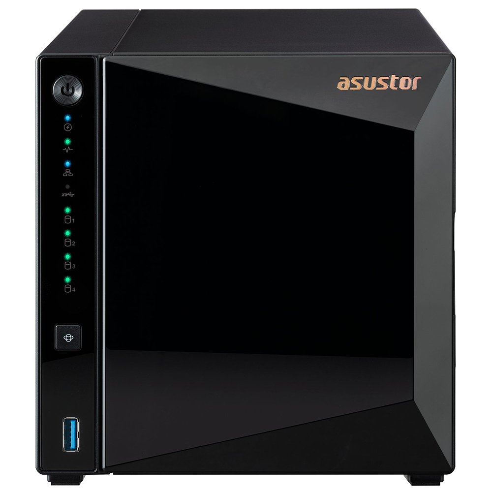 ASUSTOR AS3304T REALTEK RTD1296 4 DISK YUVASI NAS(4X18TB DESTEGI) 2GB DDR4 2.5 GBE X 1 USB 3.2 X 3