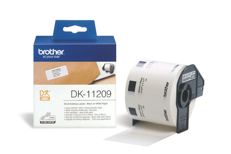 BROTHER P-TOUCH DK-11209 DK ETIKET KUCUK ADRES ETIKETI 62MM X 29MM 800 ADET