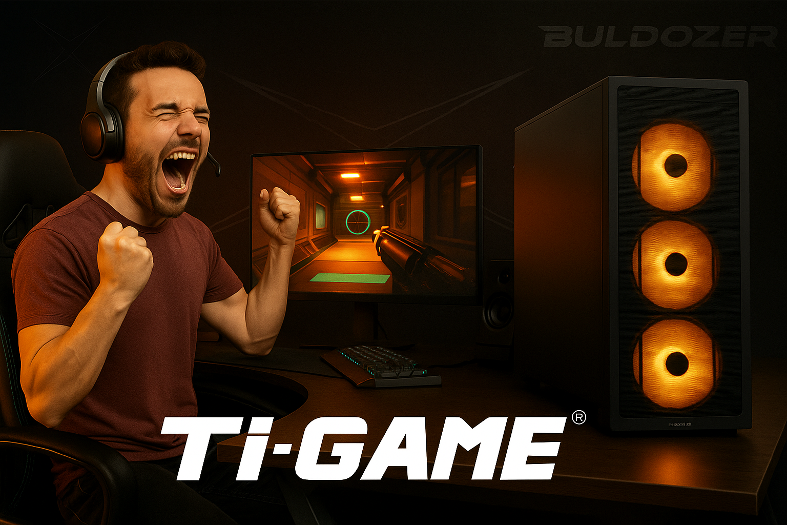 Tİ-GAME BULDOZER BDR25186W ULTRA 7 32GB DDR5 2TB M.2 SSD 32GB RTX 5090 SIVI SOĞUTMA 1200W 80+G W11P GAMİNG PC