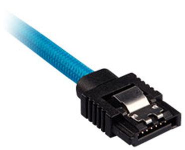 CORSAIR CC-8900251 PREMIUM SLEEVED SATA 6GBPS 30CM CABLE — BLUE