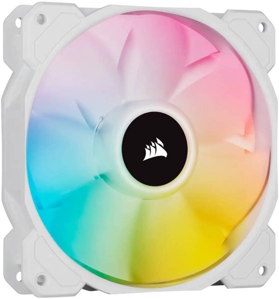 CORSAIR FAN - CO-9050136-WW ICUE SP120 RGB ELITE PERFORMANCE 120MM WHITE PWM FAN — SINGLE PACK