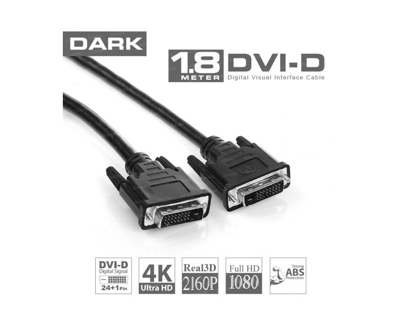 DARK DK-CB-DVIL180 1.8M 24+1PIN DVI KABLO (M-M)