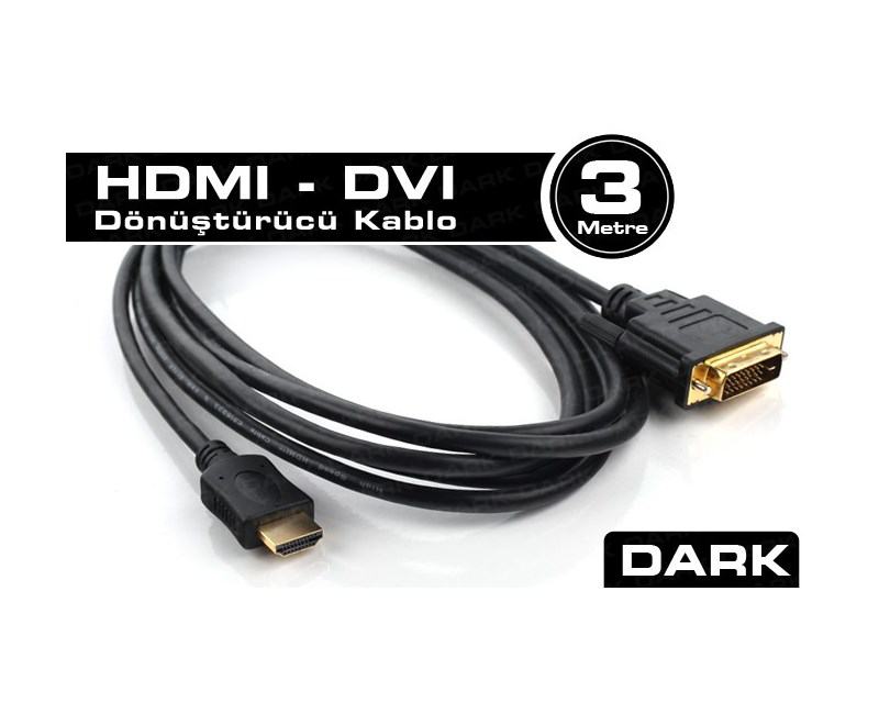 DARK DK-CB-DVIXHDMIL300 3M DVI - HDMI CIFT YONLU